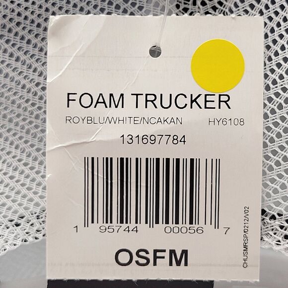 Kansas Jayhawks Adidas Foam Trucker Hat Unisex Adult Snapback NCAA NWT - Picture 15 of 16